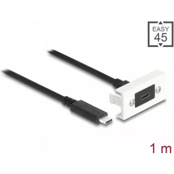 Modulo DeLOCK Easy 45 SuperSpeed USB 10 Gbps USB Type-C femmina a maschio 1m
