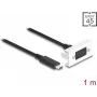 Modulo DeLOCK Easy 45 SuperSpeed USB 10 Gbps USB Type-C femmina a maschio 1m