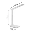 Lampada da scrivania LED MACLEAN MCE616W 9W con caricabatterie wireless Qi integrato