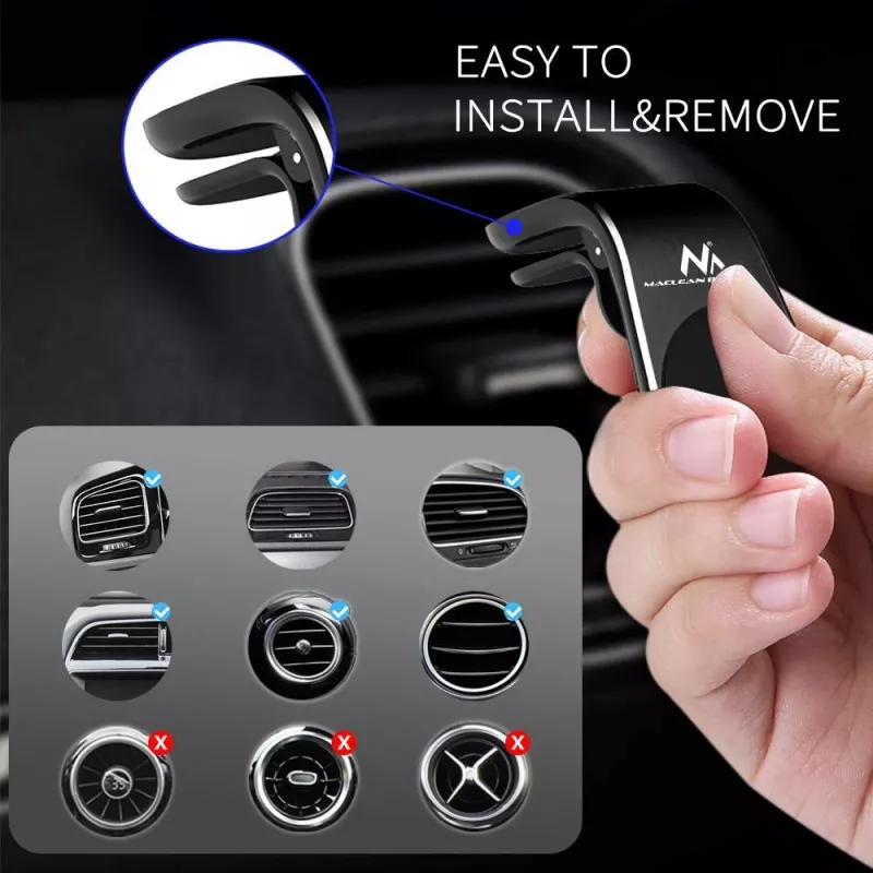 Supporto magnetico per telefono da auto Maclean MC-326 per griglia di ventilazione