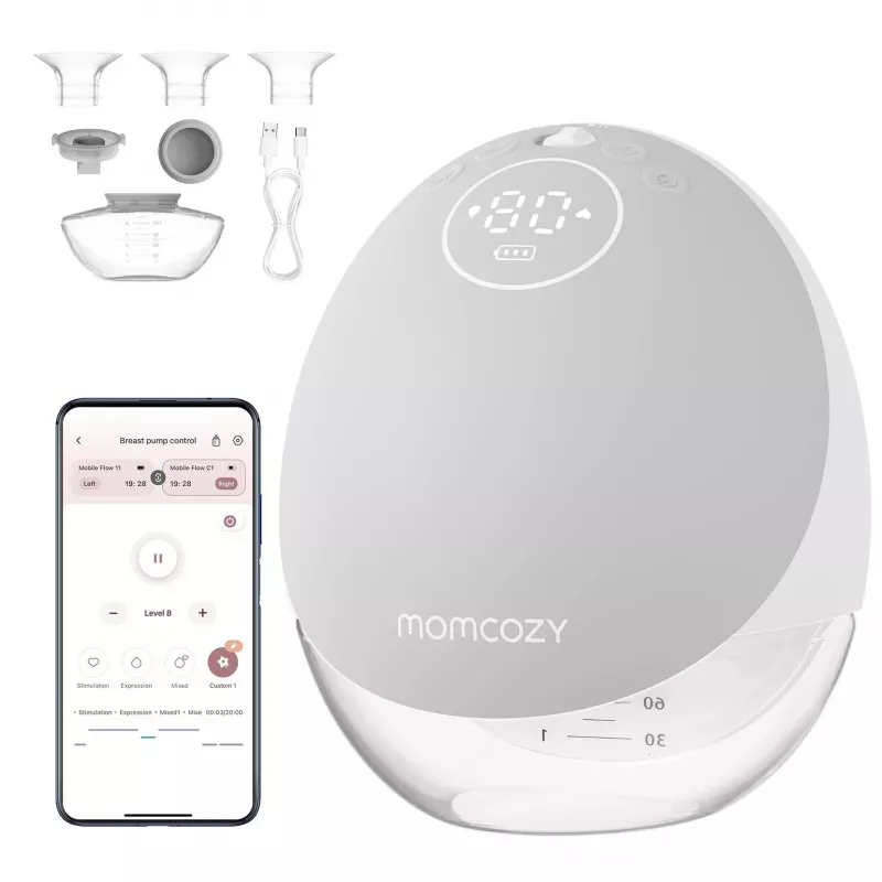 Tiralatte Momcozy M9 single grigio