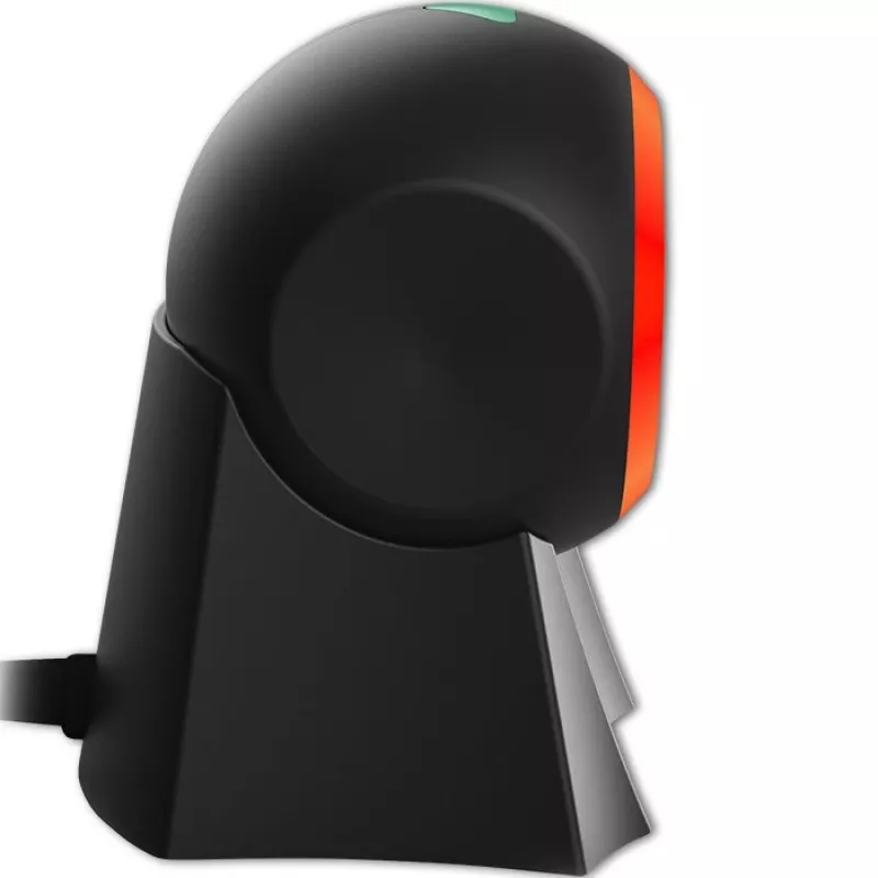 Qoltec 50857 lettore di codici a barre da tavolo cablato, 1D/2D, QR, USB, cavo da 1,75 m