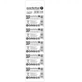 Batteria al litio everActive CR2477 - Blister 5 pz.