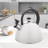 Maestro MR-1302-WG bollitore con fischietto per fornello, 2,5 l, bianco