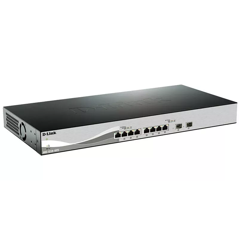 D-Link DXS-1210-10TS managed L2/L3 10G Ethernet (100/1000/10000) 1U nero, argento