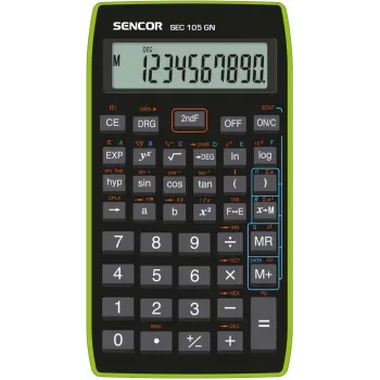 Calcolatrice SENCOR SEC 105 GN LCD 10 cifre portatile funzioni base verde