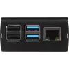 JOY-IT RPI CASE ALU06 - case per Raspberry Pi 4, alluminio, nero (RB-ALUCASEP4+06)
