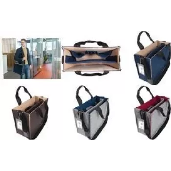 Borsa per notebook sigel Desk Sharing Bag Bicolor M marrone/beige per laptop 15,4