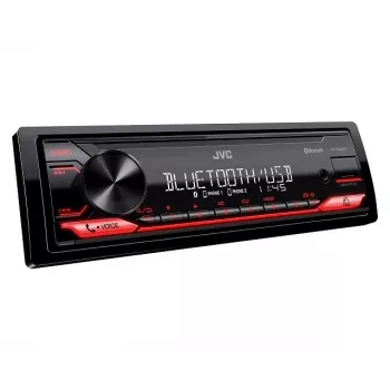 Autoradio JVC KDX-282BT 1-DIN con Bluetooth 4.2, USB, CD, AUX, EQ a 8 bande, 50W/canale