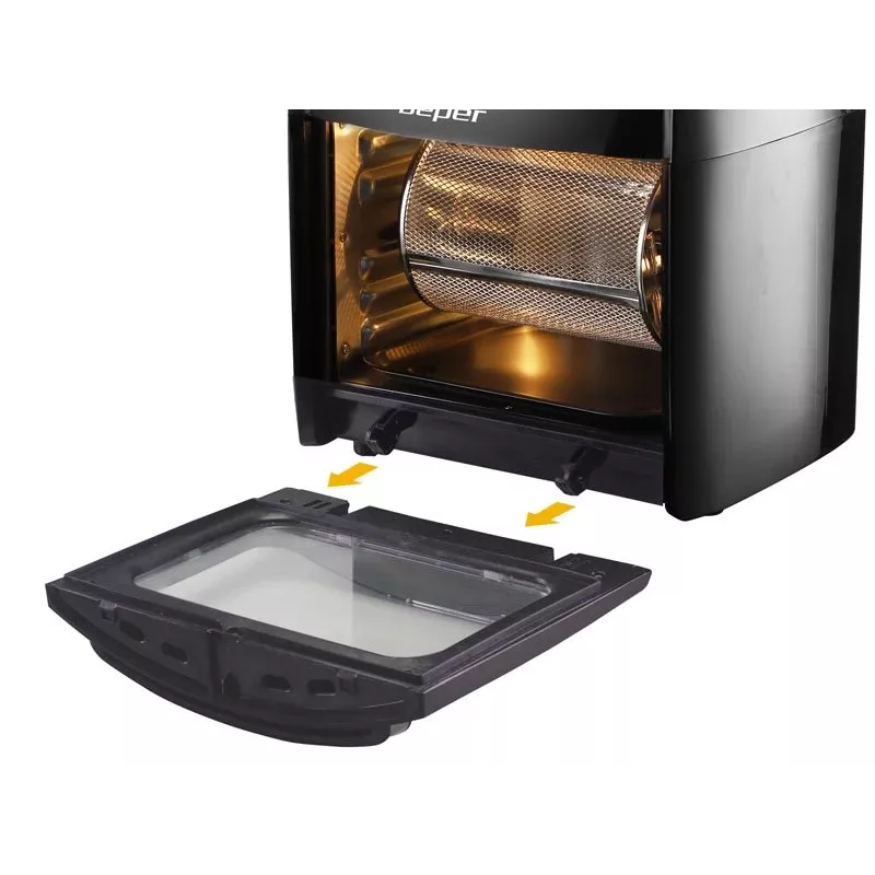 Friggitrice ad aria Beper P101FRI012 12 L 1800 W nero