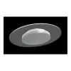 Synergy 21 Plafoniera LED rotonda trasparente 18W RL nw