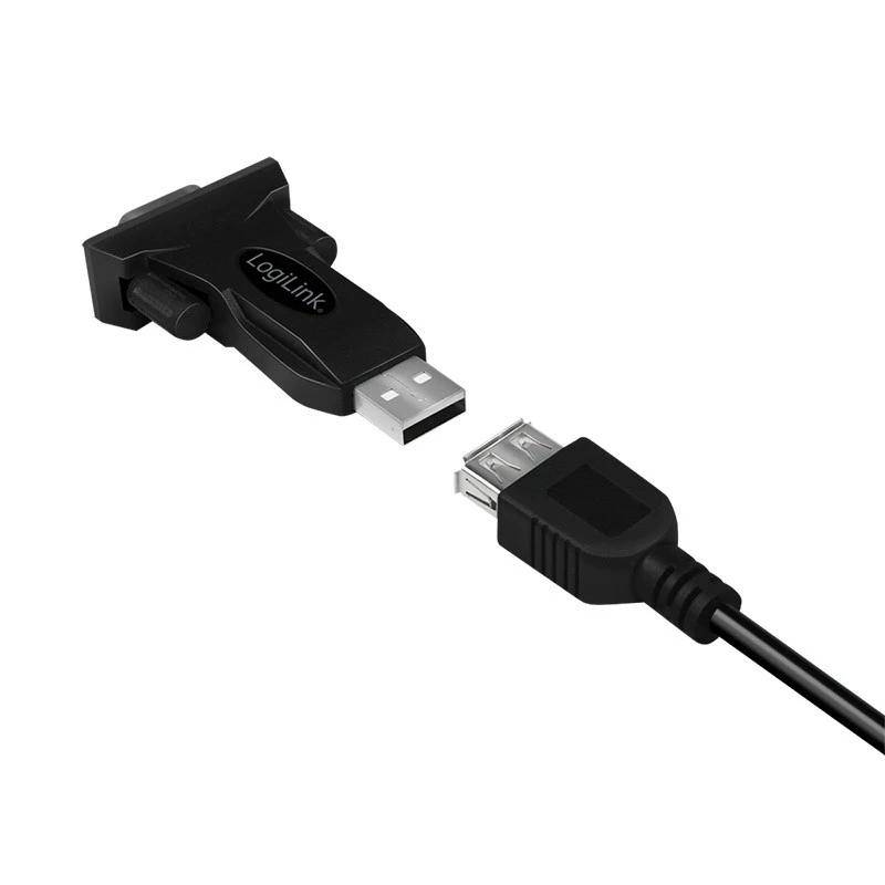 LogiLink AU0002F adattatore RS-232 USB 2.0 connettore maschio nero