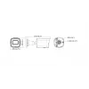 Hikvision DS-2CD1043G2-I (2,8 mm) telecamera di sicurezza IP bullet, per interni ed esterni, 2560 x 1440, 120 dB, cablata, soffitto/parete