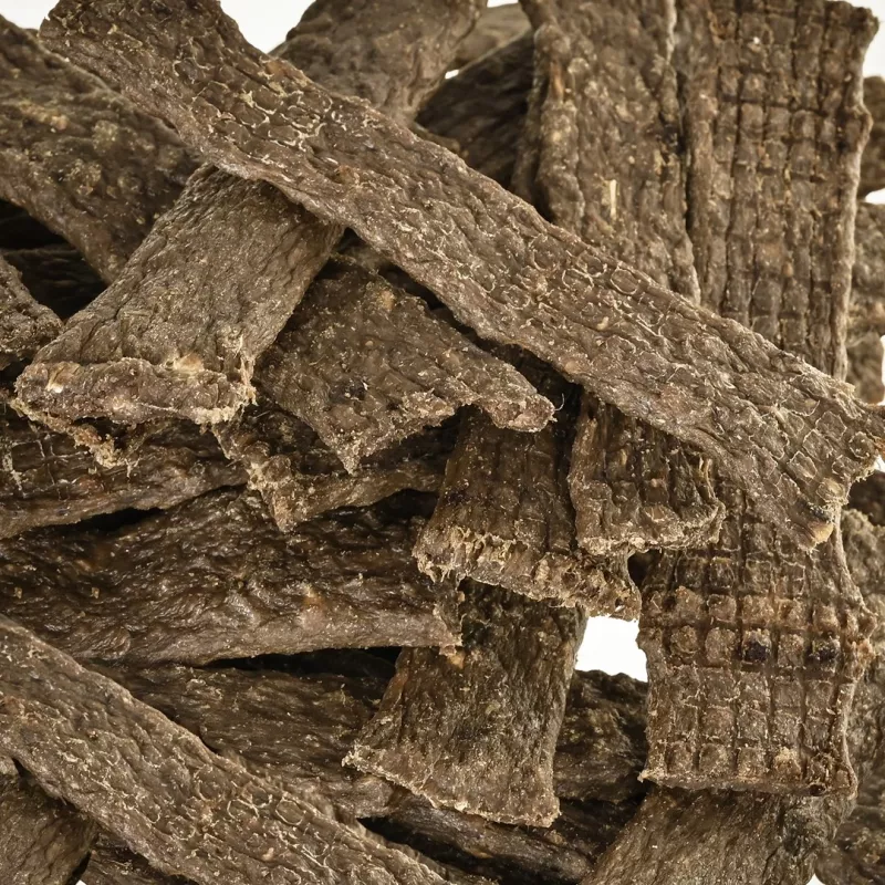 PETITTO strisce di carne essiccata selvaggina con canapa - snack per cani - 400g