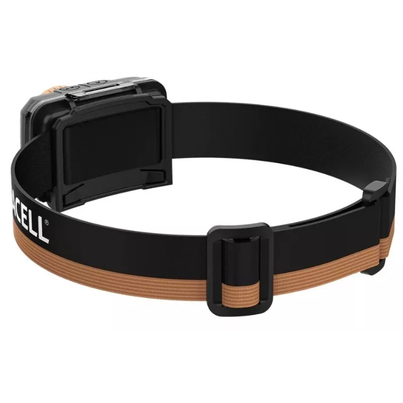 Duracell DH850R confezione regalo torcia frontale nera, arancione