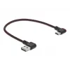 Cavo USB DeLOCK EASY-USB 2.0 Type-A maschio a Type-C maschio angolare 0,2 m nero
