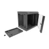 DeLOCK 43417 Armadio di rete da 10 pollici 6U con porta in vetro, nero