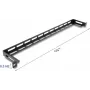 Kit di montaggio DELOCK 67462 nero metallo per rack 19 pollici pannello a L con fissaggio per fascette