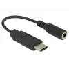 Delock adattatore audio - USB-C 24 pin (M) a minijack stereo 3,5 mm (F)