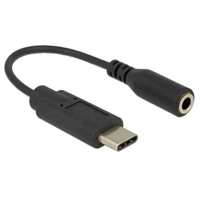 Delock adattatore audio - USB-C 24 pin (M) a minijack stereo 3,5 mm (F)