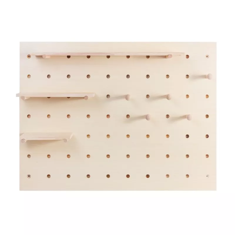 Organizer per cavi MACLEAN MC-131 WD in legno per montaggio da tavolo e a parete, portata max 20 kg