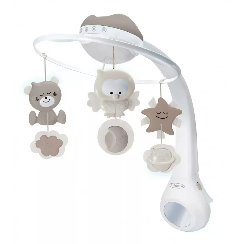 Proiettore musicale 3in1 carousel beige