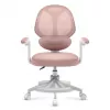 Sedia girevole per bambini mark adler Junior 4.5 rosa — schienale in rete, seduta in schiuma, regolabile in altezza 40–50 cm, braccioli, supporto lombare, rotelle (confezione aperta)