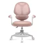 Sedia girevole per bambini mark adler Junior 4.5 rosa — schienale in rete, seduta in schiuma, regolabile in altezza 40–50 cm, braccioli, supporto lombare, rotelle (confezione aperta)