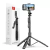 Selfie stick con treppiede Crong CRGSGU1BLK alluminio Bluetooth con gambe pieghevoli e supporto per telefono