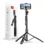 Selfie stick con treppiede Crong CRGSGU1BLK alluminio Bluetooth con gambe pieghevoli e supporto per telefono