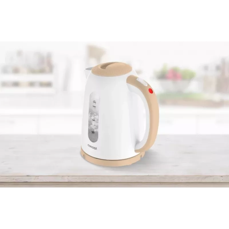 Bollitore elettrico Concept Solution RK2331 — 1,7 L, 2200 W, beige/bianco
