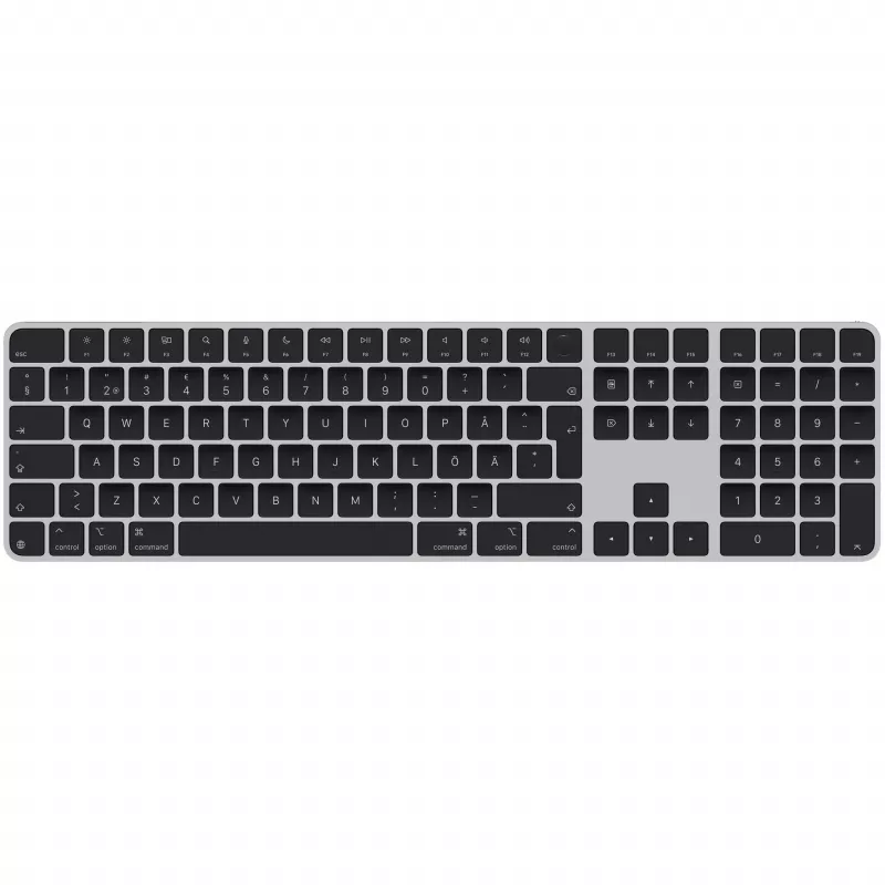 Tastiera Apple Magic universale USB + Bluetooth QWERTY svedese nero
