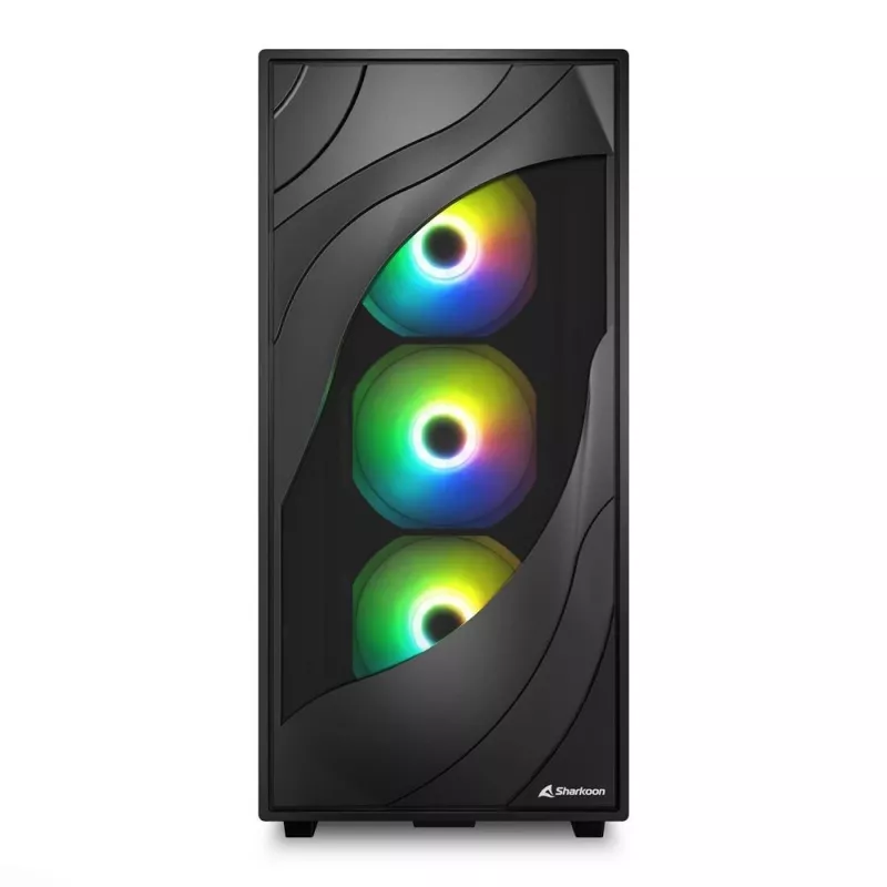 Case Midi-Tower Sharkoon REBEL C80M RGB nero