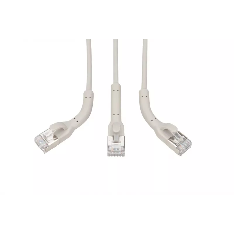Cavo patch pieghevole Digitus CAT 6A F-FTP, rame, 3 m, grigio, 10 pezzi