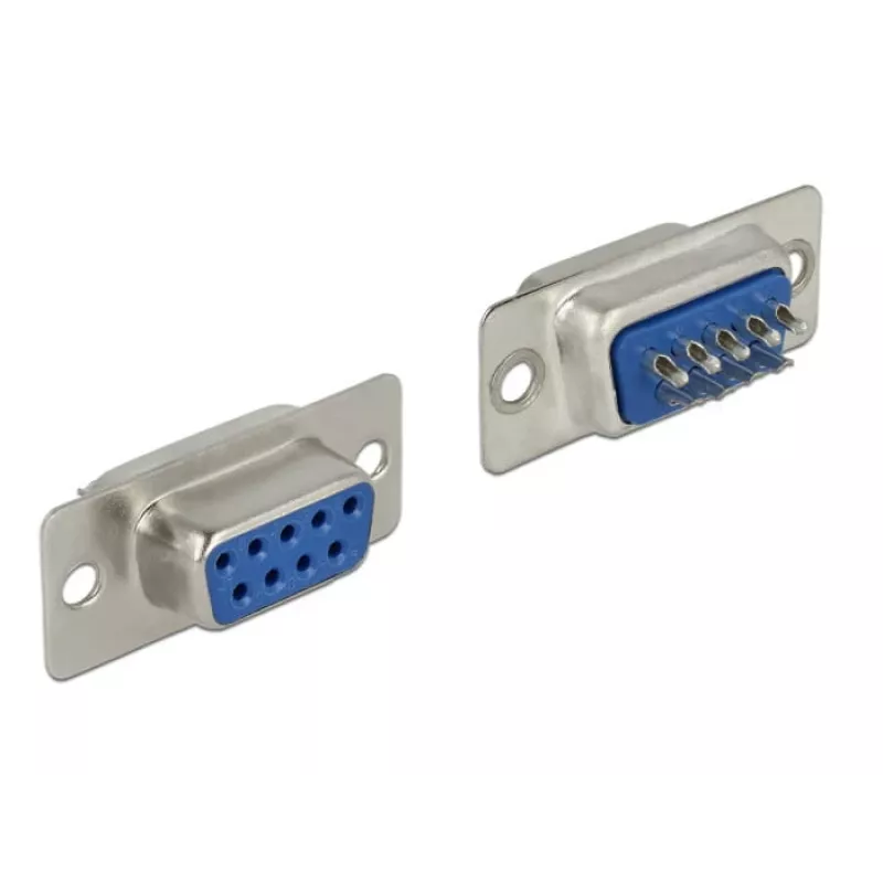 Connettore per cavi DeLOCK 65882 Sub-D 9 poli blu argento