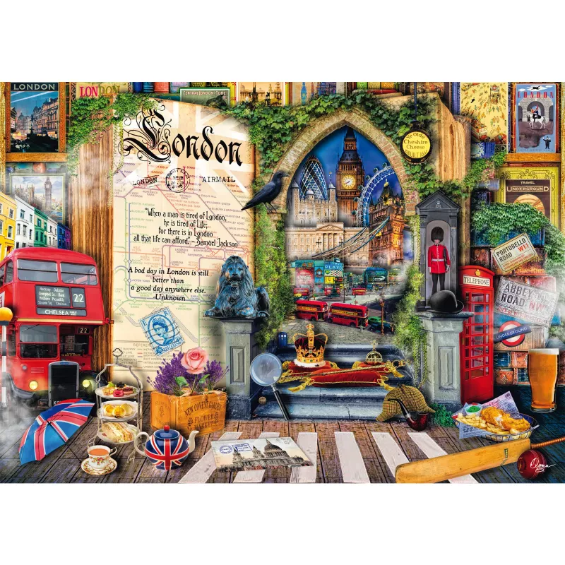 Puzzle 1000 pezzi, Schmidt Spiele Aimee Stewart: Memories of London