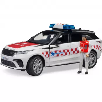 Veicolo Range Rover Velar Vigili del fuoco con figura