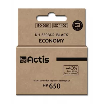 Cartuccia ACTIS KH-650BKR compatibile per HP 650 — inchiostro a pigmenti nero, 15 ml, resa standard, confezione singola