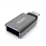 Adattatore di interfaccia/genere UNITEK Y-A025CGY USB Type-C a USB Type-A, metallo