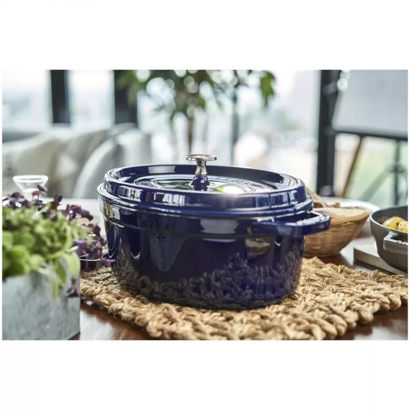 Cocotte in ghisa Staub 4,25 L, 29 cm, blu