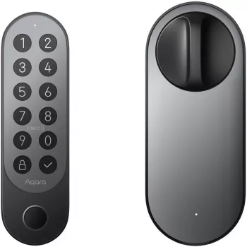 Serratura smart per porta Aqara EL-D02D-B Bluetooth codice chiave scheda RF