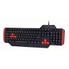 Tastiera gaming GEMBIRD GGS-UMG4-02 104 tasti full-size USB QWERTY US-inglese con mouse, nero