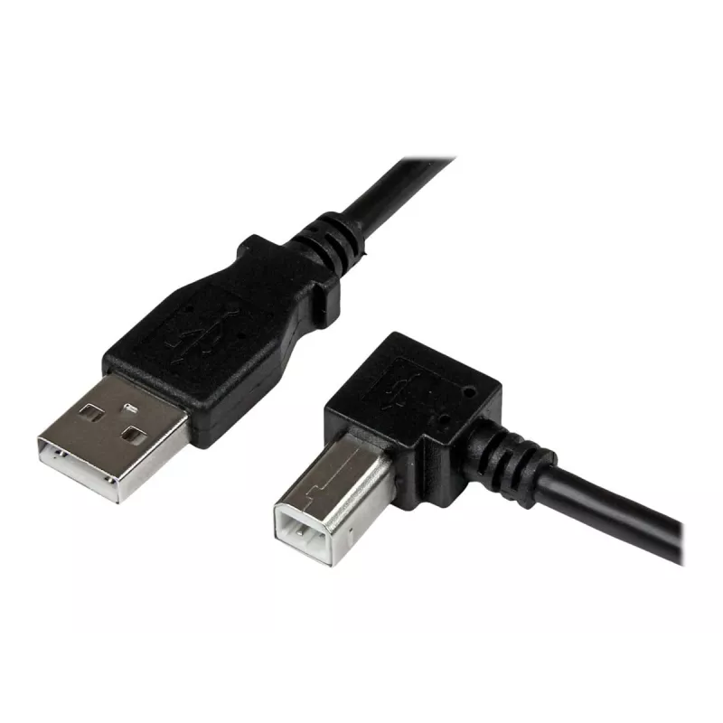 StarTech.com USBAB2MR cavo USB 2.0 da A a B ad angolo retto, maschio/maschio, 2 m, nero