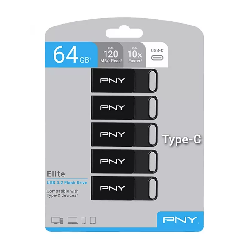 Chiavetta USB PNY Elite - 64 GB - USB-C
