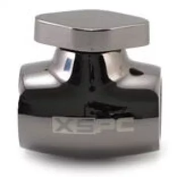 Valvola a sfera XSPC G1/4, corpo in ottone con finitura nero cromato, modello WASC-504