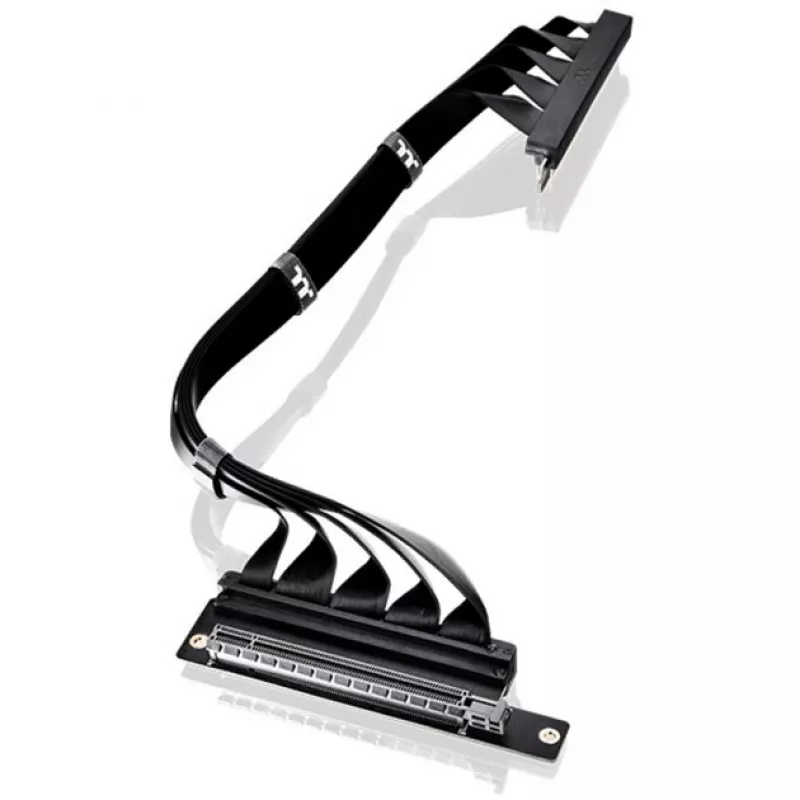 Thermaltake cavo riser PCI-E 4.0 doppio 90 gradi, 40 cm, nero