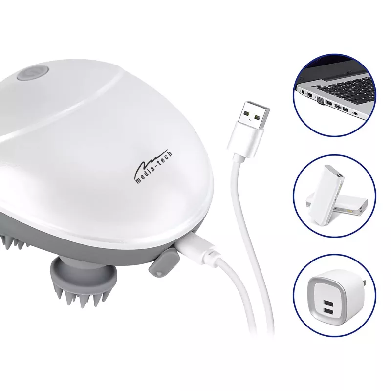 Massaggiatore per la testa MEDIA-TECH MT6524 – design portatile, intensità regolabile
