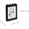 Cornice Room Copenhagen LEGO cornice nero – compatibile con esposizione minifigure LEGO