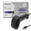 Lettore laser di codici a barre 1D CCD Qoltec 50866, USB, nero
