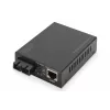 Digitus convertitore di media Gigabit PoE, RJ45 / SC, SM, PSE